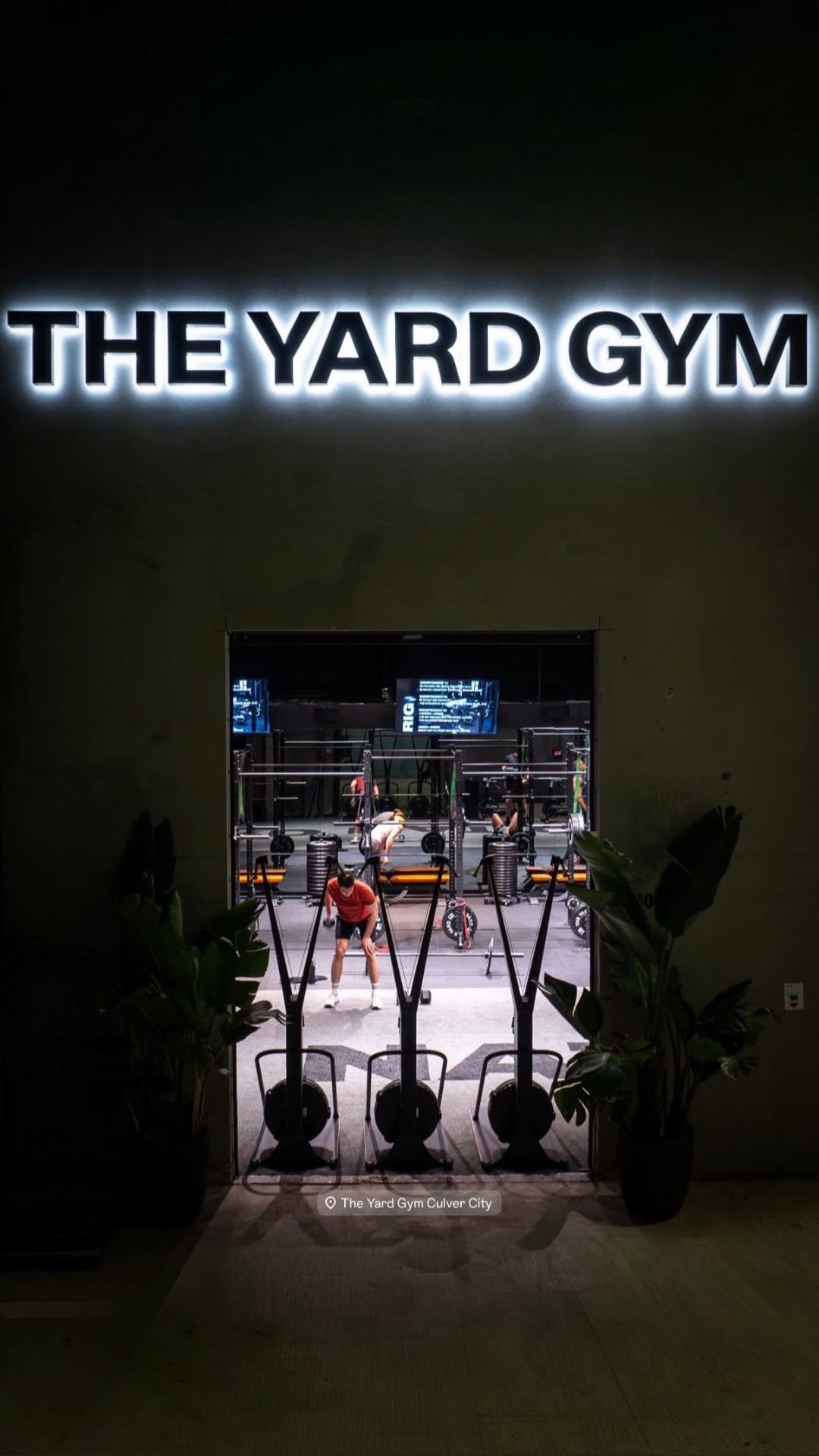 The Yard Gym Culver City — illuminated signage